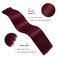 YILITE Clip in Hair Extensions Real Human Hair 8Pcs/Pack 120g Burgundy Straight Thick Invisible Remy Natural Hair Double Weft Clip Extensions for Women (20inches #99J Burgundy）