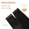 YILITE Invisible Tape In Hair Extensions Human Hair #1B Off Black 20 inches 20pcs 50g Hair Extensions Tape In Seamless Thick Ends Black Tape In Extensions Real Human Hair Skin Weft Hair Tape