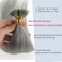 Nano Ring Hair Extensions Human Hair Keratin Cold Fusion Nano Tip Micro Nano Beads Link Thick Hair Balayage Highlight Ombre Real Remy Hair 1g/s (22inch50gr50s, Silver Gray), 0.0353 Ounce