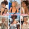 Ponytail Extension, 9 Inch Loose Short Curly Pony Tails Hair Extensions, Wavy Ponytail Hairpieces for Women (Light Brown Mixed Blonde)