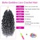 Goddess Locs Crochet Hair 10 Inch 7 Packs Ombre Grey Boho Faux Locs Crochet Hair for Black Women Pre Looped Crochet Locs with Curly Ends (1B/Gray)