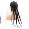 Natural Black 360 Full Lace5 Braided Wigs Synthetic Lace Front Wig for Black Women Full Hand-made Braid Wig with Baby Hair