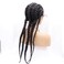 Natural Black 360 Full Lace5 Braided Wigs Synthetic Lace Front Wig for Black Women Full Hand-made Braid Wig with Baby Hair