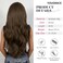 Long Brown Wig with Bangs Wavy Wigs for Women, 26 Inch Synthetic Hair Wig for Daily Party Use