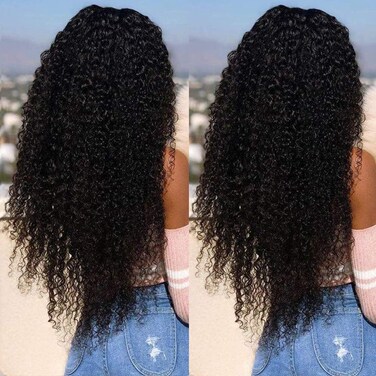 32 Inch Kinkycurly Wig Human Hair 13x4 Lace Front Wigs 180 Density Glueless Wigs Human Hair Pre Plucked Brazilian Kinky Straight Wig Lace Frontal Wigs for Black Women Virgin Human Hair Wig