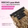REECHO Curly Hair Extensions, 4PCS 16 inch Clip in Hair Extensions Lace Weft Short Curly Hair Extensions Clip Ins Invisible Natural Hairpieces for Women, Light Brown with Blonde Highlights