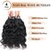 Brazilian Natural Wave Hair 3 Bundles 14 16 18 Inch 100% Unprocessed Virgin Human Hair Bundles Yuyongtai Wave Hair Human Bundles Natural Wave Hair Extensions 1B Color