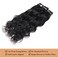 Brazilian Natural Wave Hair 3 Bundles 14 16 18 Inch 100% Unprocessed Virgin Human Hair Bundles Yuyongtai Wave Hair Human Bundles Natural Wave Hair Extensions 1B Color