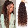 ZRQ 8 Packs Ombre Goddess Locs Crochet Hair 24 Inch Boho Faux Locs Croceht Braids, Ombre Boho Faux Locs Pre Looped Bohemian Locs Crochet Soft Locs With Curly Ends Hair Extension T30#