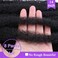 ZRQ 14 Inch Marley Braiding Hair For Faux Locs, 8 Packs Synthetic Marley Hair Crochet Braids, Afro Twist Marley Hair Extensions (1B#,8 Packs)