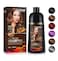 Black Hair Dye Shampoo 3-In-1, Instant Gray Hair Coverage in Minutes-Long Lasting Argan Oil Herbal Hair Color Shampoo champu con tinte para canas 500ml