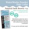 Water Works Powder Hair Color, Permanent, Dark Brown, 3 packs