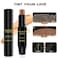 Wig Knots Healer with Brush - Portable Sweat-proof Natural Hair Color Stick for Lace Frontal Wigs, Hairlines, and Parts, Dark Brown (04)