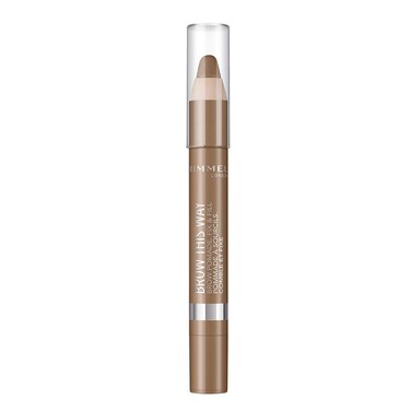 Rimmel London Brow This Way Brow Pomade Fix &amp; Fill, Soft Brow Crayon, Medium Brown, 3.25 g