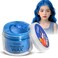 Temporary Hair Color Wax,Hair Color Dye for Color Treated Hair Natural Styling Instant Kids Mud Cream Gel 3.4 Fl Oz Girl Gifts,Party,Cosplay, Child (Blue)