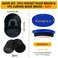 Strong Hold Wave Pomade for Men, Easy Wash 360 Wave Training Hair Cream Grease Promotes Layered Waves, Moisture, Silky Shine, Brush and Durag Cap Set (Blue)