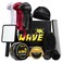 Wave Pomade for Men Strong Hold Easy Wash Hair Cream Grease, Promotes Layered Waves, Moisture, Shine, Brush and Durag Cap Set