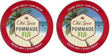 Old Spice Hair Styling Fiji Pomade for Men Flexible Hold Low Shine, 2.22 oz (Packaging May Vary) (Pack of 2)
