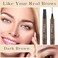 3PCS Dark Brown Eyebrow Pencil, 4 Point Microblading Eyebrow Pen for Hair-Like Effect, Long Lasting Waterproof &amp; Smudge-proof, Easily Creates Natural eyebrow makeup