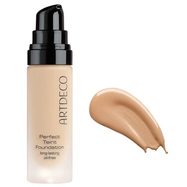 ARTDECO Perfect Teint Foundation - Golden Biscuit N&deg;52 - Lightweight Liquid Formula - Medium to Full Coverage - Without Mask-Like Effect - Conceals Imperfections - Vegan Makeup - Hyaluron - 0.67 Fl Oz