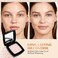 Setting Powder, Oil Control Pressed Powder, Long-Lasting Matte Face Powder Pore Minimization, Flawless Finishing Powder Makeup, Portable Face Powder Compact with Mirror and Puff