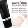 White Foundation Goth makeup,Full Coverage color changing foundation,liquid,creamy, waterproof, long-lasting makeup for Goth Clown Make up, Daily,Cosplay, Dramatic, Halloween Makeup