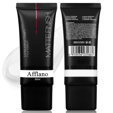 White Foundation Goth makeup,Full Coverage color changing foundation,liquid,creamy, waterproof, long-lasting makeup for Goth Clown Make up, Daily,Cosplay, Dramatic, Halloween Makeup