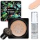 Mushroom Head Air Cushion CC Cream Foundation BB Cream Foundation Makeup Moisturizing CC Cream Liquid Foundation with Makeup Primer Concealer Lasting Even Skin Tone Makeup Base Primer(Natural)