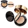 zeesea 2 in 1 Cushion Foundation,Makeup Double Layer Cushion BB Cream &amp;Setting Powder for Oil Control,Tinted Moisturizer,Long-lasting, Natural, 0.32 + 0.18oz (9g + 5g)