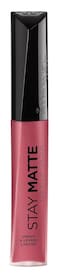 Rimmel London Stay Matte Liquid Lip Color with Full Coverage Kiss-Proof Waterproof Matte Lipstick Formula that Lasts 12 Hours - 210 Rose &amp; Shine, .21oz