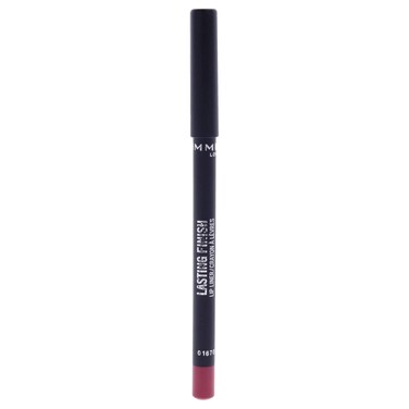 Rimmel Lasting Finish 8HR Soft Lip Liner Pencil - Vibrant, Blendable Formula to Lock Lipstick in Place for 8 Hours - 125 Indian Pink, .04oz
