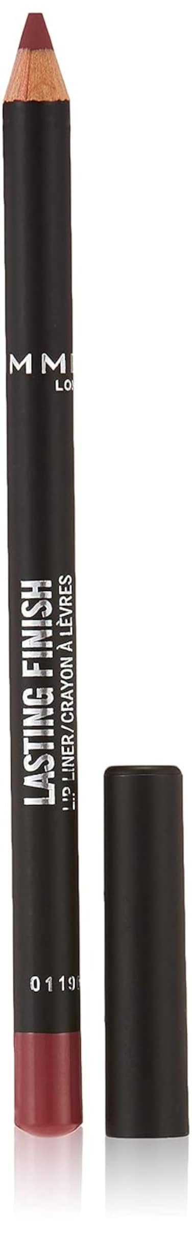 Rimmel Lasting Finish 8HR Soft Lip Liner Pencil - Vibrant, Blendable Formula to Lock Lipstick in Place for 8 Hours - 215 Ms.Mauve, .04oz