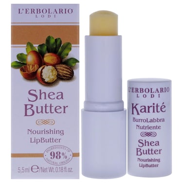 L'Erbolario Nourishing Lip Balm, Shea Butter, 0.18 oz - Lip Butter - Moisturizing and Nourishing - For Dry Lips - Cruelty-Free