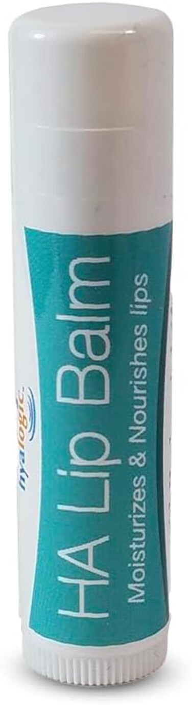 Hyalogic HA Lip Balm - Hyaluronic Acid &amp; Organic, Natural Coconut Oil - Soothes Dry, Chapped Lips - Plumping, Moisturizing &amp; Nourishing - Unflavored - Fragrance &amp; Dye Free - 4.25g - 1 Stick