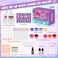 JCOOS DIY Lip Gloss Making Kit - 63PCS Diamond Matte Lip Gloss Base, Tubes &amp; Pigment - Teen Girl Gifts