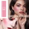 Cream Blush Stick with Brush,Waterproof Multi Cream Blush Stick Makeup,Lightweight,Long-lasting,2 in 1 Multi Stick Blush for Cheeks &amp; Lip Tint &amp; Eyeshadow Makeup(#01 Milk Tea Pink)