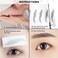 10 Sheets 91 Pairs 4D Hair-Like Waterproof Eyebrow Tattoos Sticker, 5 Types Fake Eyebrows Transfers Stickers Peel Grooming Shaping Imitation Ecological Lazy Eyebrow Stickers for Women and Girls Makeup