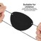 YGDZ Eye Patch, 12pcs Soft Felt Eye Patches for Adults Kids, Adjustable Single Eye Mask for Lazy Eye, Black