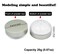 AKOAK Capacity 20 ml(0.67 oz) Empty Reusable Plastic Loose Powder Compact Container DIY Makeup Powder Case with Powder Puff and Elasticated Net Sifter Green