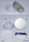 AKOAK Capacity 20 ml(0.67 oz) Empty Reusable Plastic Loose Powder Compact Container DIY Makeup Powder Case with Powder Puff and Elasticated Net Sifter Green