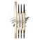 Eyebrow Pencil,3 PCS Waterproof Long-Lasting Microblading Dark brown Brow Pencil,Natural Eyebrow Makeup Ultra Slim Defining Eyebrow Pencils Brow Liner for Women