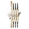 Eyebrow Pencil,3 PCS Waterproof Long-Lasting Microblading Ash Brown Brow Pencil,Natural Eyebrow Makeup Ultra Slim Defining Eyebrow Pencils