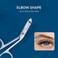 Stainless Steel Tweezers Scissor Handle, Precision Eyebrow Tweezers, Professional Hair Removal Tweezers Flat Tip, Scissor Style Tweezers with Handles, Eyebrow &amp; Hair Plucker for Women and Men