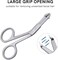 Stainless Steel Tweezers Scissor Handle, Precision Eyebrow Tweezers, Professional Hair Removal Tweezers Flat Tip, Scissor Style Tweezers with Handles, Eyebrow &amp; Hair Plucker for Women and Men