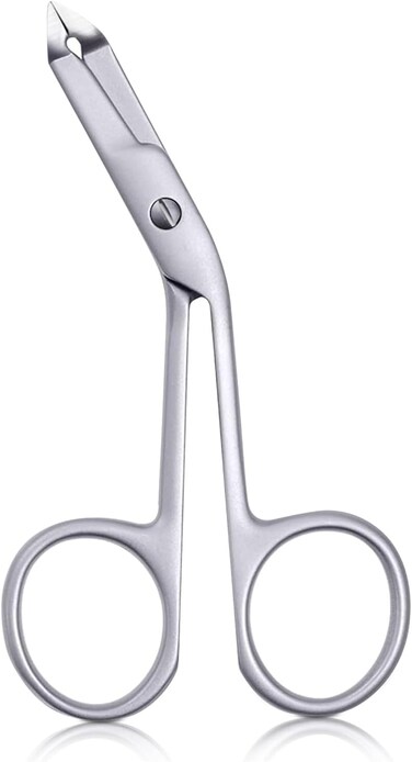 Stainless Steel Tweezers Scissor Handle, Precision Eyebrow Tweezers, Professional Hair Removal Tweezers Flat Tip, Scissor Style Tweezers with Handles, Eyebrow &amp; Hair Plucker for Women and Men