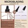 UCANBE Wild Natural Liquid Brow Pen - Microblading Eyebrow Pencil with Brow-Fection Angled Brush, Waterproof, Soft Bristles, Natural-Looking Brows, Last All Day for Women Girls Makeup（Brown）