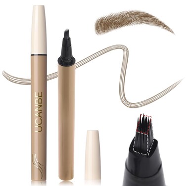 UCANBE Wild Natural Liquid Brow Pen - Microblading Eyebrow Pencil with Brow-Fection Angled Brush, Waterproof, Soft Bristles, Natural-Looking Brows, Last All Day for Women Girls Makeup（Brown）