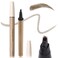 UCANBE Wild Natural Liquid Brow Pen - Microblading Eyebrow Pencil with Brow-Fection Angled Brush, Waterproof, Soft Bristles, Natural-Looking Brows, Last All Day for Women Girls Makeup（Brown）