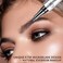 Eyebrow Pencil with 4 Tip Microblade for Natural Eyebrow Makeup Eyebrow Microblading Pen Waterproof &amp;Smudge-Proof (2# Dark Brown)