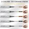 Eyebrow Pencil with 4 Tip Microblade for Natural Eyebrow Makeup Eyebrow Microblading Pen Waterproof &amp;Smudge-Proof (2# Dark Brown)